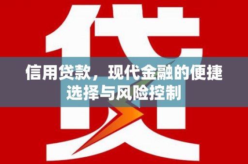 桐庐信用贷款，现代金融的便捷选择与风险控制