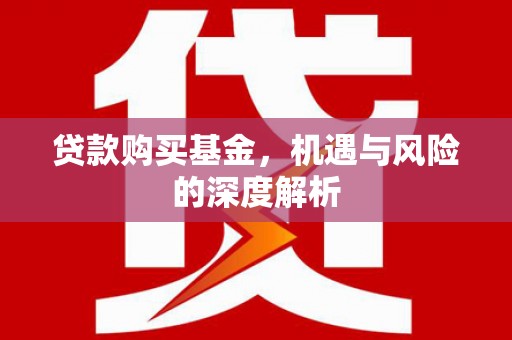 睢宁贷款购买基金，机遇与风险的深度解析