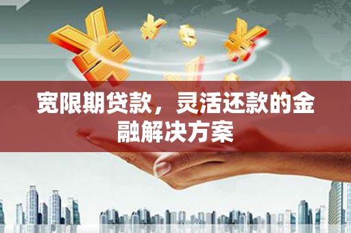 鹿谷宽限期贷款，灵活还款的金融解决方案
