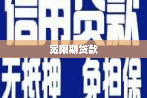 南县宽限期贷款