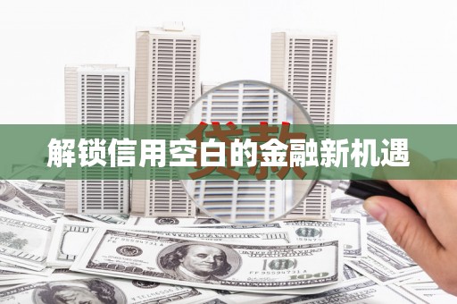 舟山新区解锁信用空白的金融新机遇