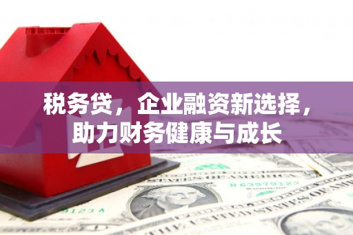 三湾税务贷，企业融资新选择，助力财务健康与成长