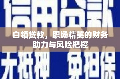城关白领贷款,职场精英的财务助力与风险把控 城关白领贷款,职场精英的财务助力与风险把控